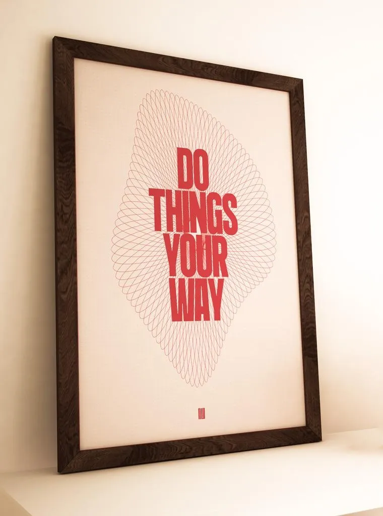 Generative art poster concept